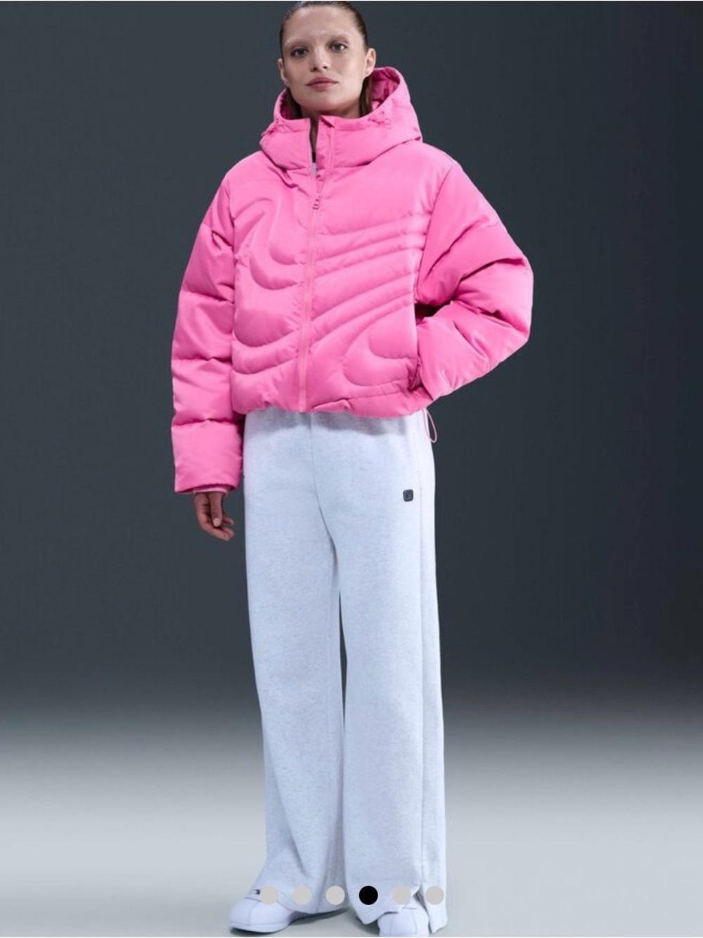 NIKE Pink Puffer Jacket